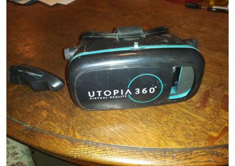 Utopia 360 virtual reality headset and controller