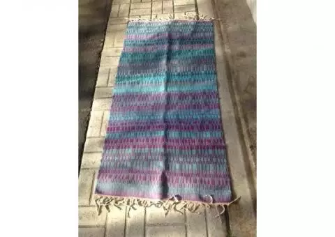 Hand-woven rug, traditional Norwegian design - $160 - Originally $400